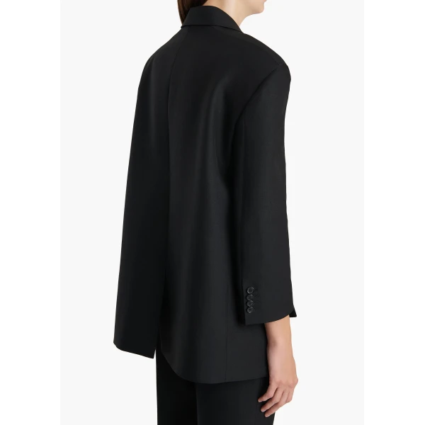 Khaite Palto Jacket in Black, view 6