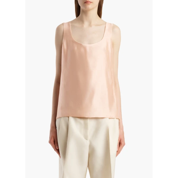 Khaite Parker Top in Light Peach, view 3