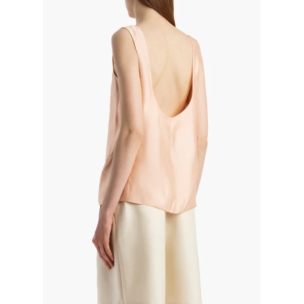 Khaite Parker Top in Light Peach, view 4