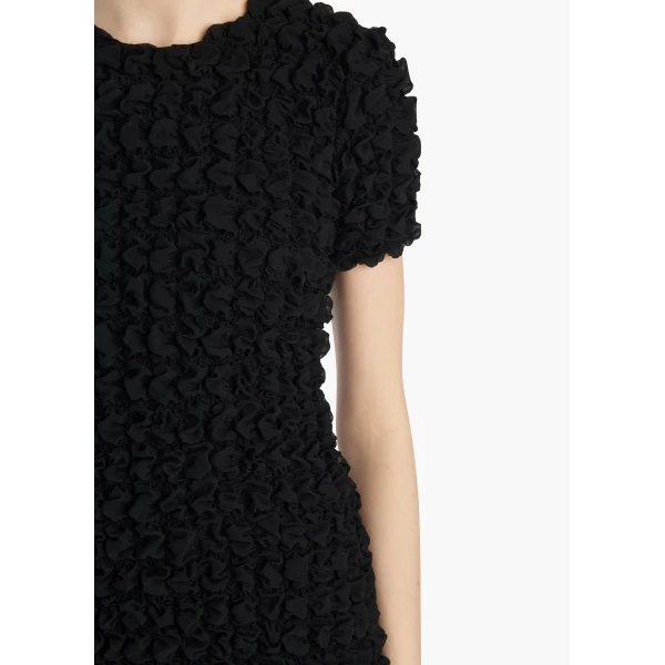 Khaite Perry Dress in Black Silk, view 4