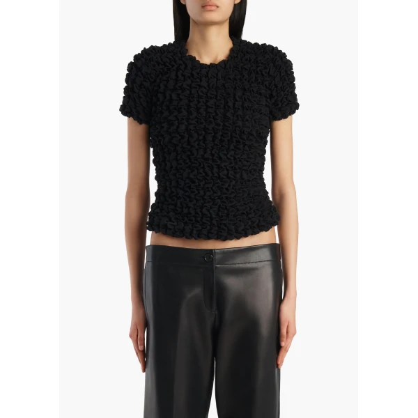 Khaite Polly Top in Black, view 3