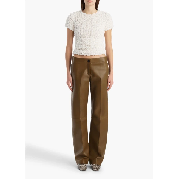 Khaite Polly Top in Chalk, view 2