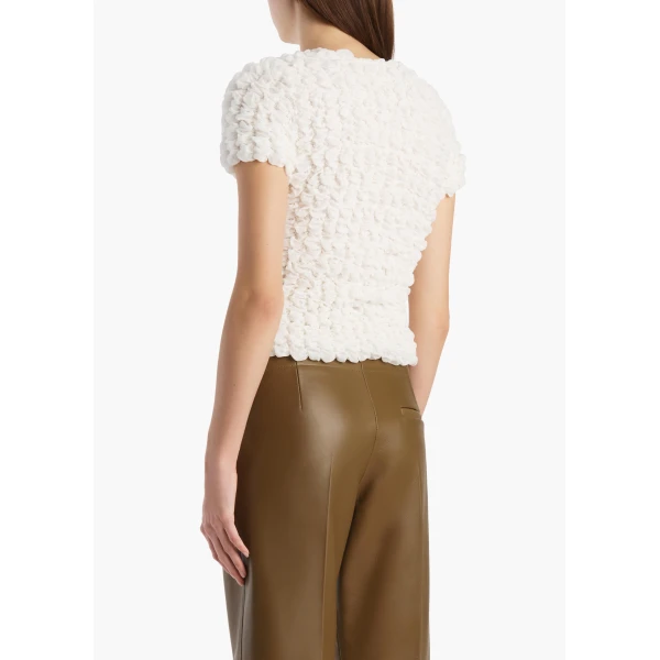 Khaite Polly Top in Chalk, view 4