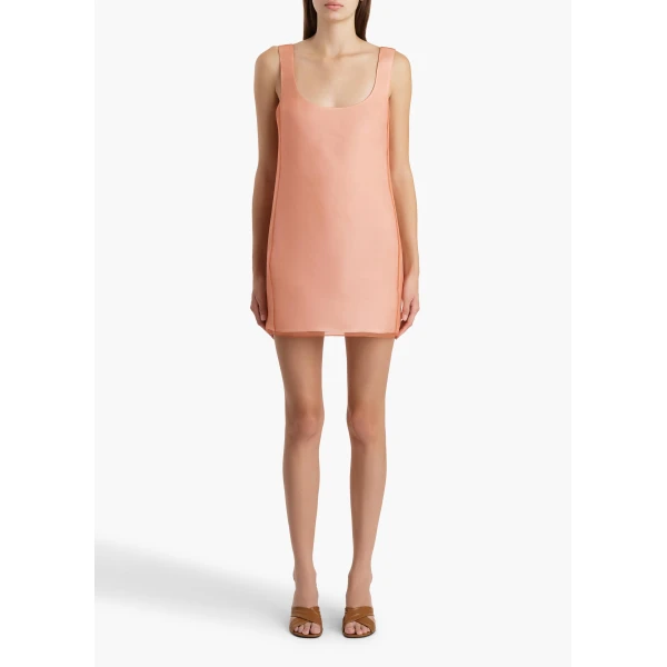 Khaite Pranta Dress in Soft Pink, view 3