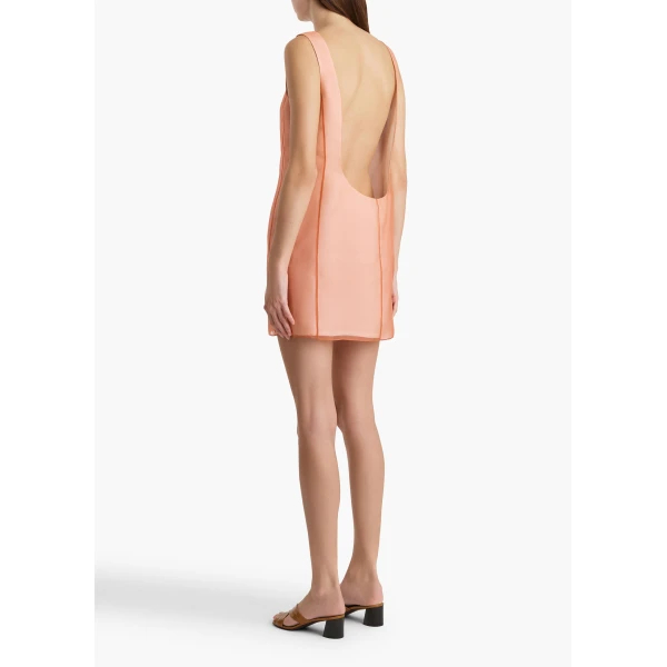 Khaite Pranta Dress in Soft Pink, view 4