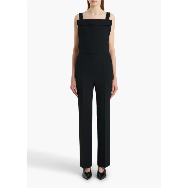 Khaite Rae Dungaree in Black, view 2