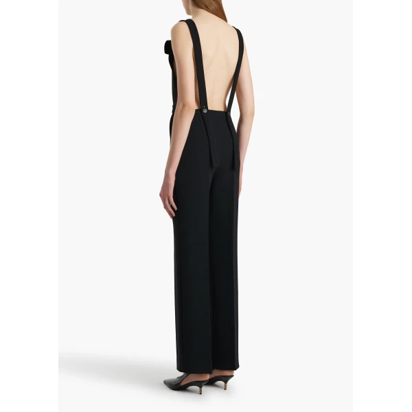 Khaite Rae Dungaree in Black, view 3