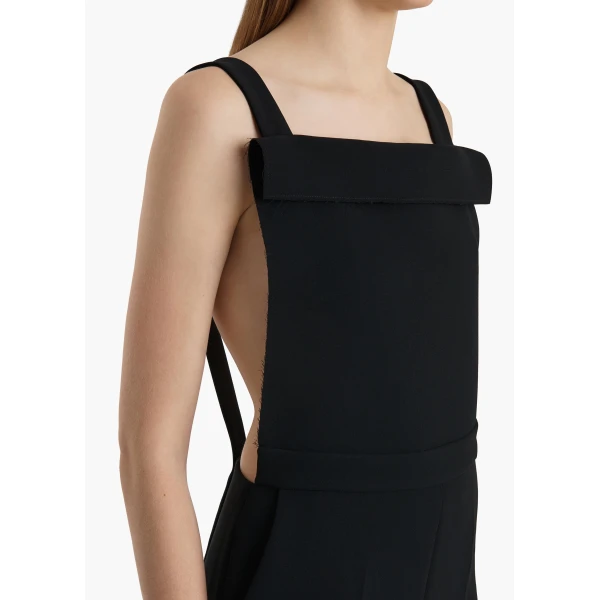 Khaite Rae Dungaree in Black, view 4
