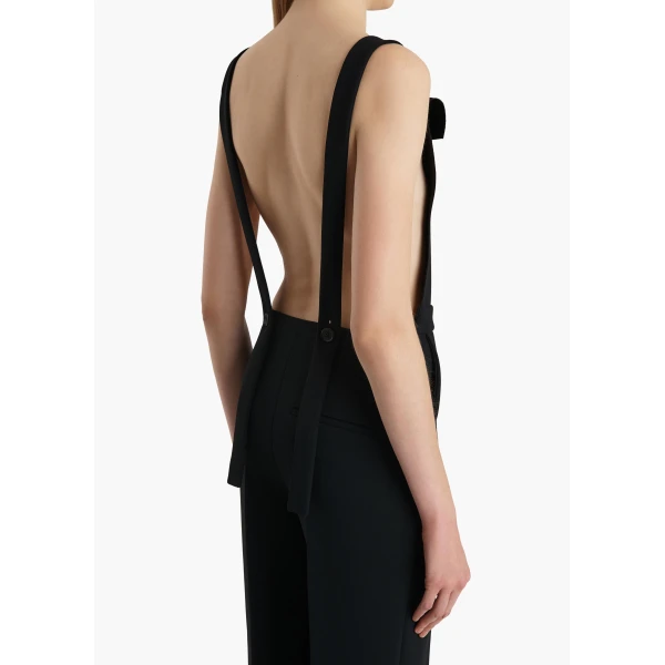 Khaite Rae Dungaree in Black, view 5