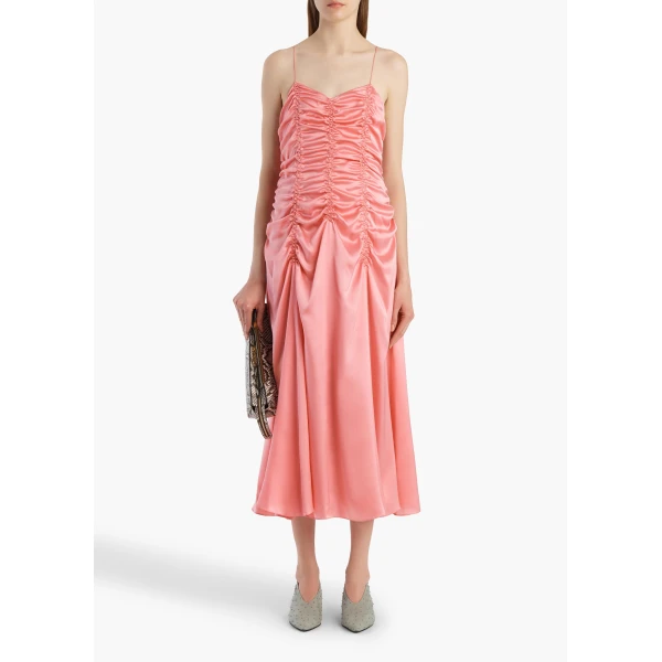 Khaite Raina Dress in Azalea, view 2