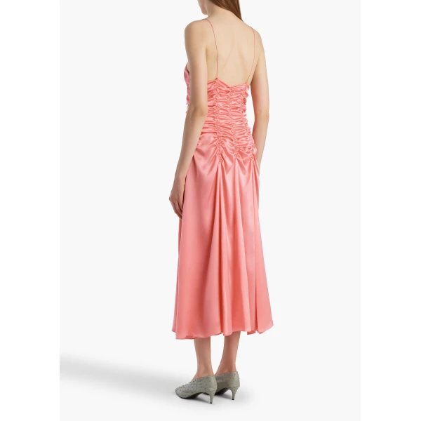 Khaite Raina Dress in Azalea, view 3