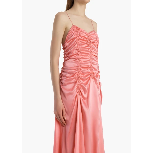 Khaite Raina Dress in Azalea, view 4