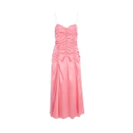 Khaite Raina Dress in Azalea