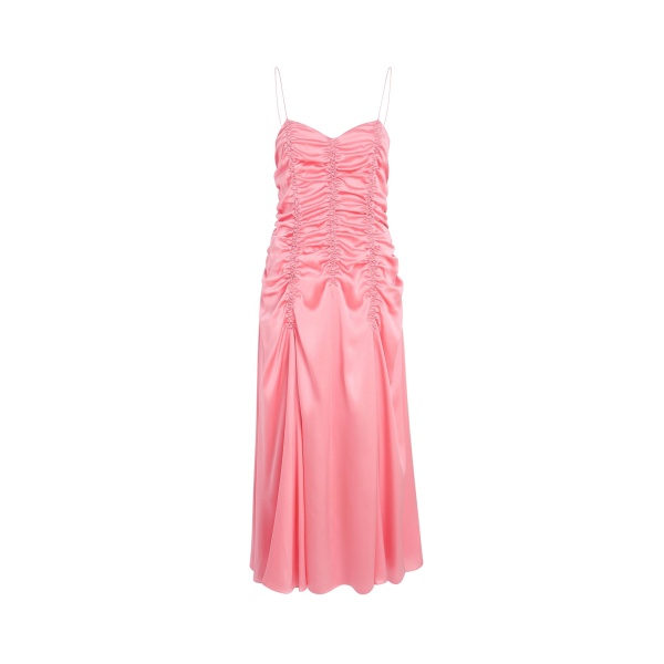 Khaite Raina Dress in Azalea