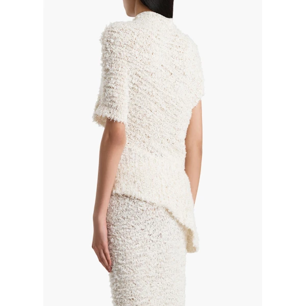 Khaite Rhodes Top in Ivory, view 4