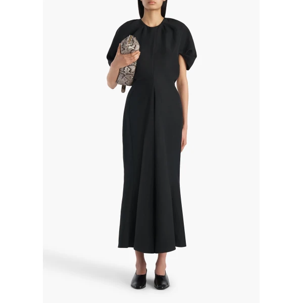 Khaite Ria Dress in Black, view 2