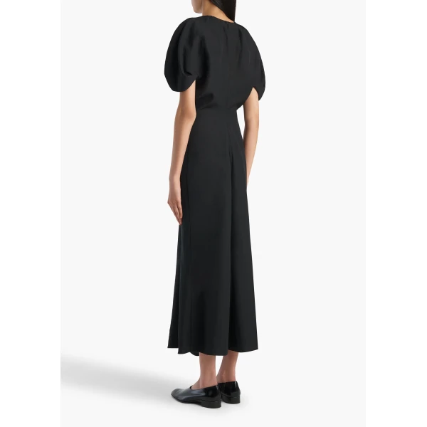Khaite Ria Dress in Black, view 3