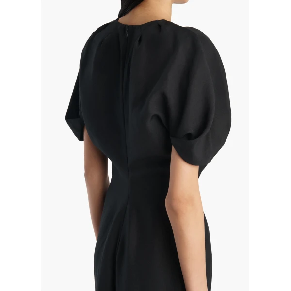 Khaite Ria Dress in Black, view 5