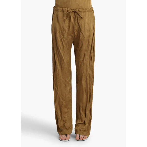 Khaite Rohen Pant in Golden Ochre, view 3