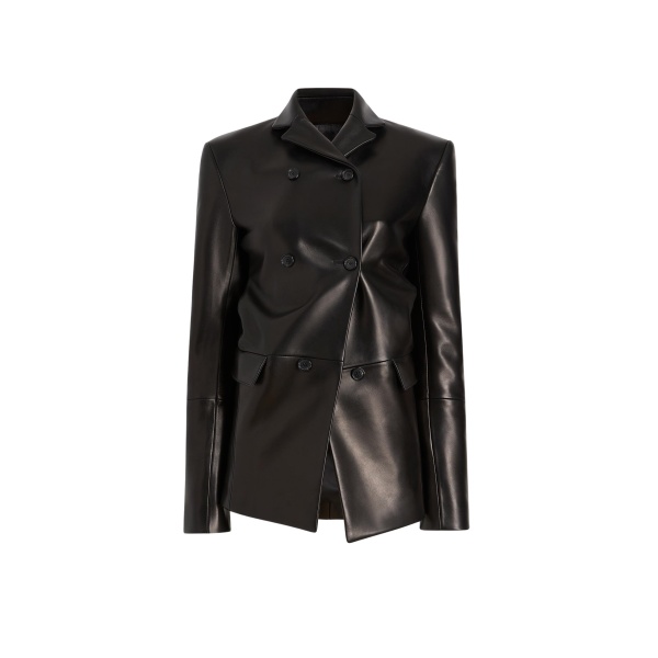 Khaite Rolo Jacket in Black Leather