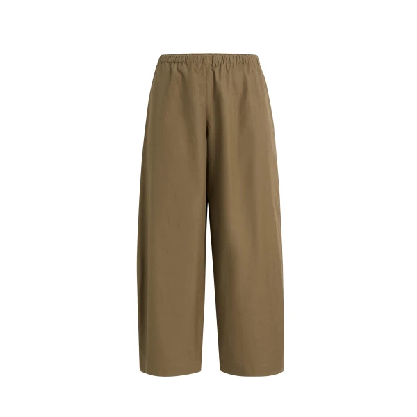 Khaite Roma Pant in Dark Olive