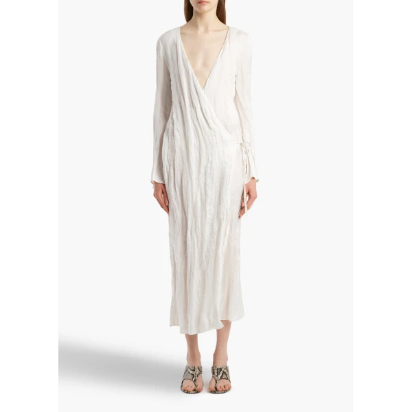 Khaite Rommi Dress in Chalk, view 2