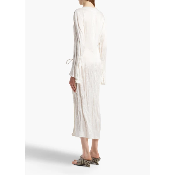 Khaite Rommi Dress in Chalk, view 3
