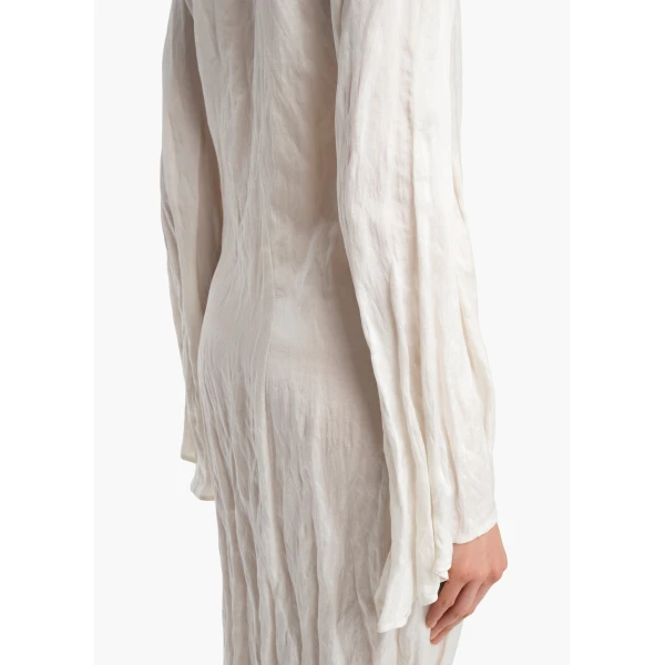 Khaite Rommi Dress in Chalk, view 5