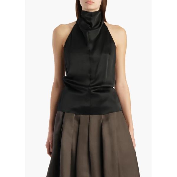 Khaite Rone Top in Black, view 3