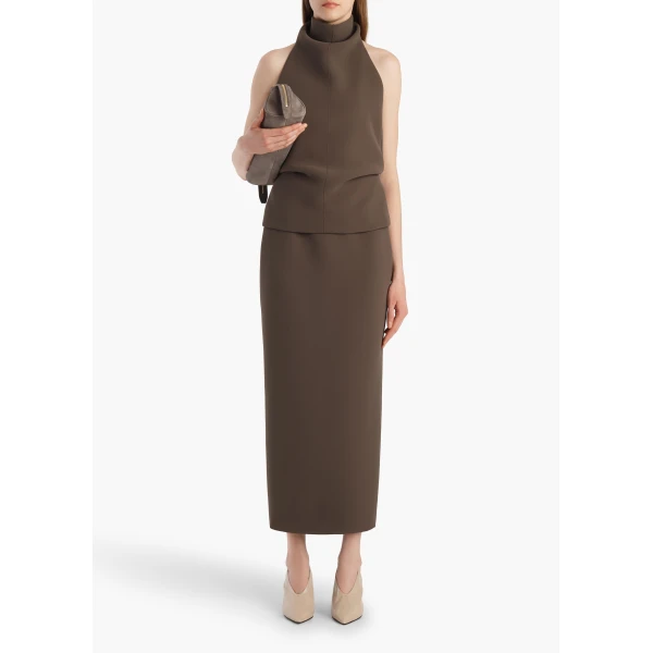 Khaite Rone Top in Clove, view 2
