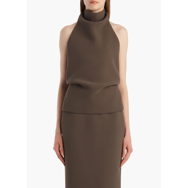 Khaite Rone Top in Clove, view 3