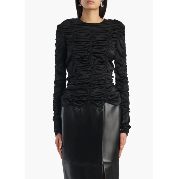 Khaite Rory Top in Black, view 3