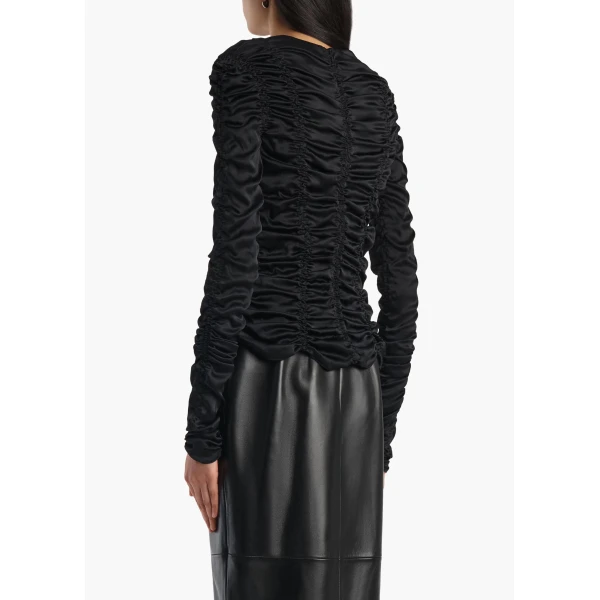 Khaite Rory Top in Black, view 4