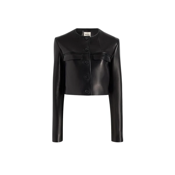 Khaite Roto Jacket in Black Leather