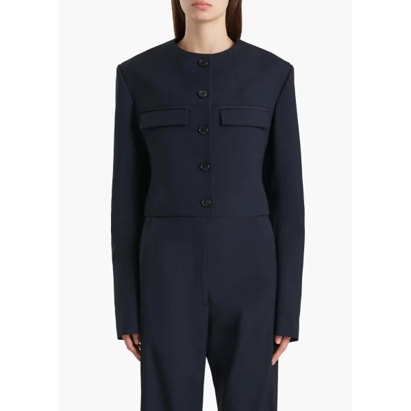 Khaite Roto Jacket in Dark Navy, view 3