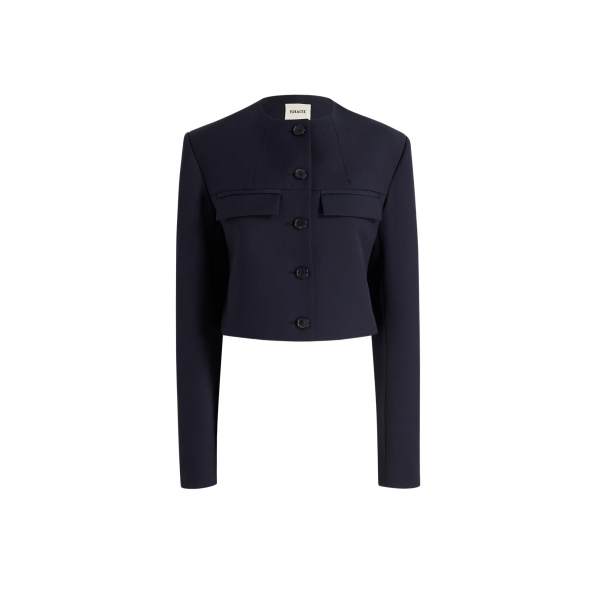Khaite Roto Jacket in Dark Navy