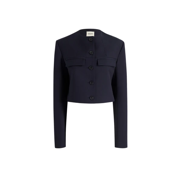 Khaite Roto Jacket in Dark Navy