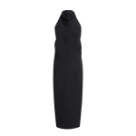 Khaite Roxanne Dress in Black Crepe