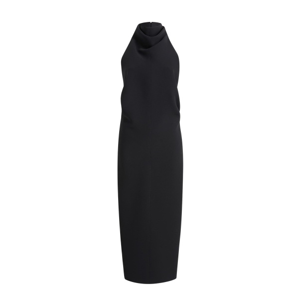 Khaite Roxanne Dress in Black Crepe