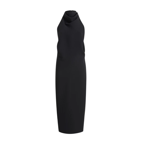 Khaite Roxanne Dress in Black Crepe