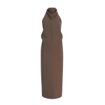 Khaite Roxanne Dress in Clove
