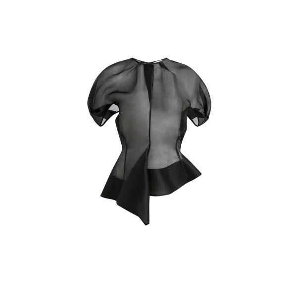 Khaite Rumi Top in Black Silk