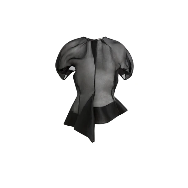 Khaite Rumi Top in Black Silk