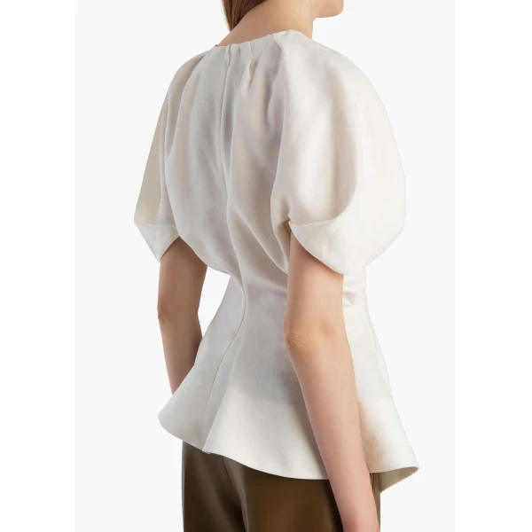 Khaite Rumi Top in Natural, view 6