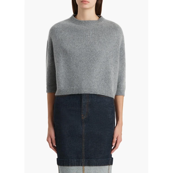 Khaite Sabina Sweater in Fog, view 3