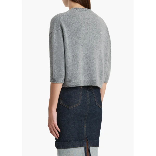 Khaite Sabina Sweater in Fog, view 4