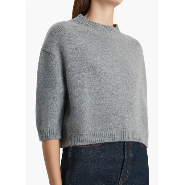 Khaite Sabina Sweater in Fog, view 5