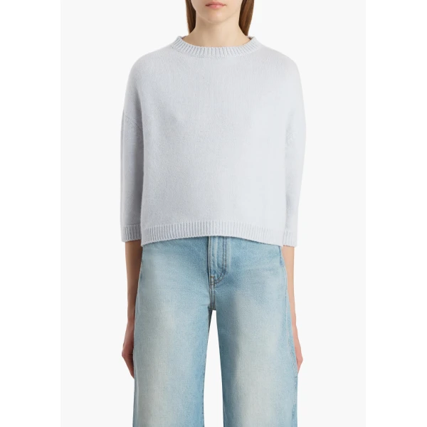 Khaite Sabina Sweater in Ice Blue, view 3
