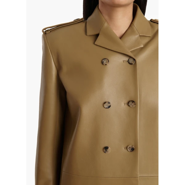 Khaite Sadra Coat in Golden Ochre, view 5