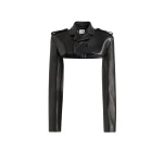 Khaite Sadran Jacket in Black Leather